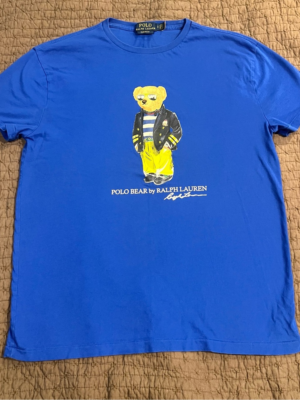 Polo by Ralph Lauren Polo Bear Graphic Tee - Blue Size S